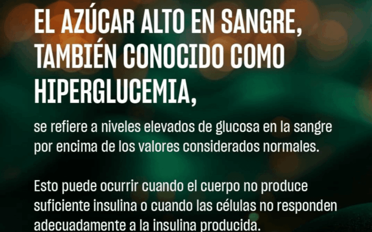 el azúcar alto en sangre
